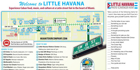 Little Havana Map With Scavenger Hunt Little Havana Map With Scavenger Hunt
