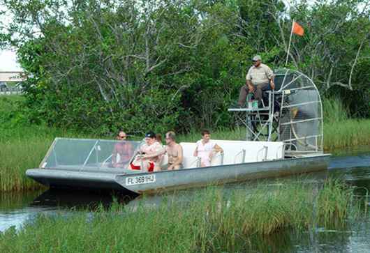 Trajet en hydroglisseur